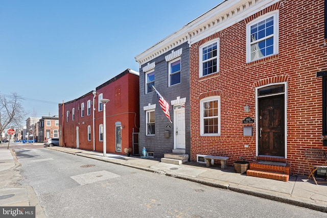 view of property featuring entry steps