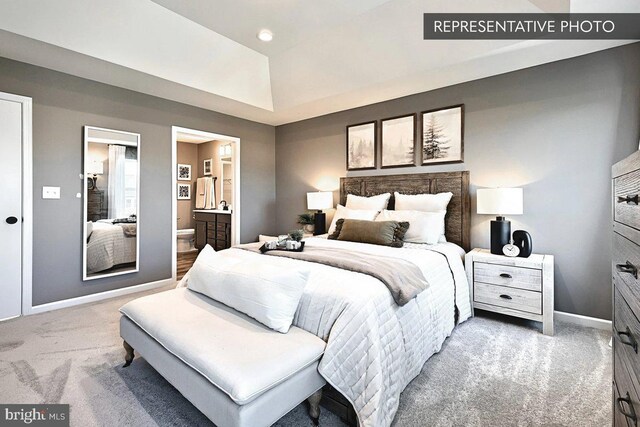 109 Weston Cir Lot 86, Duncannon, PA 17020 - carpeted bedroom with ensuite bathroom