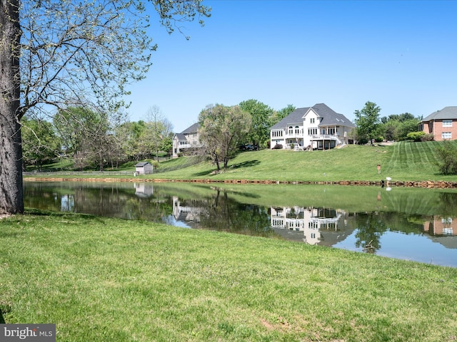 view of water feature