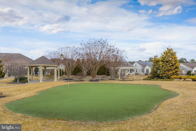 surrounding community with a gazebo