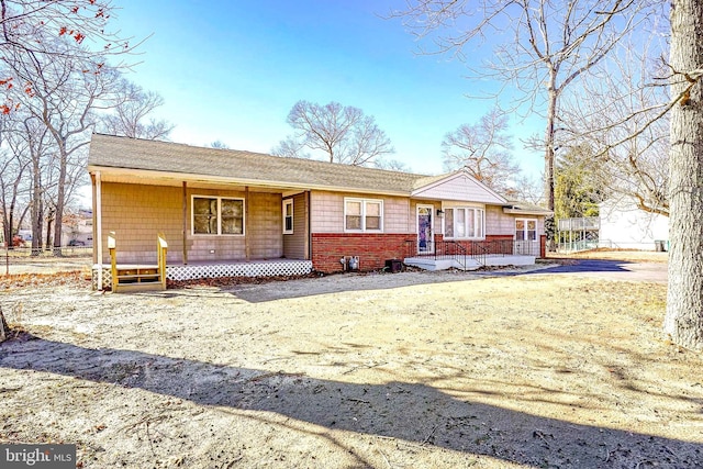 view of front of home