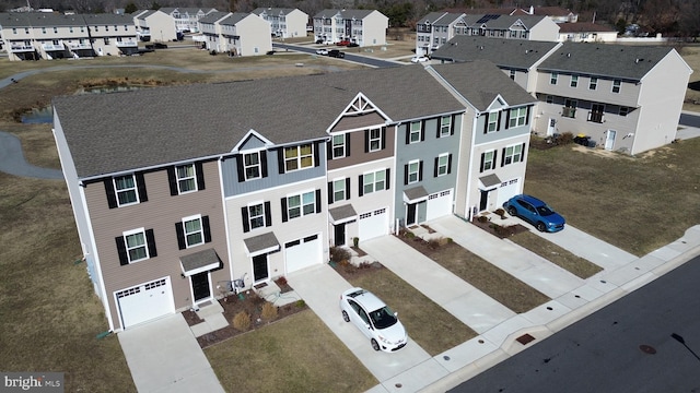 aerial view featuring a residential view