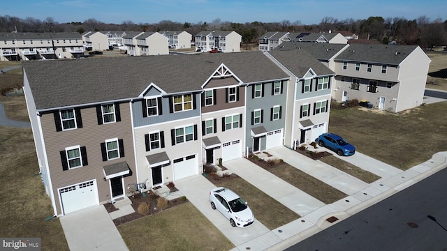 drone / aerial view featuring a residential view