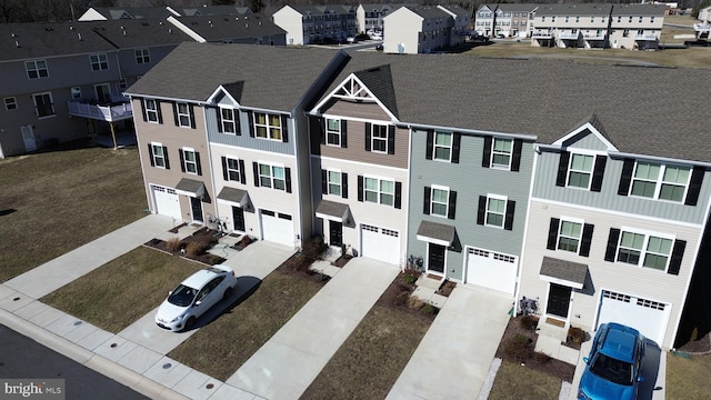 drone / aerial view featuring a residential view