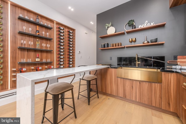 217 Tasker St, Philadelphia, PA 19148 - bar with light wood-style floors and recessed lighting