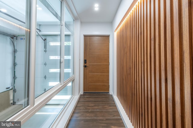 217 Tasker St, Philadelphia, PA 19148 - entryway featuring dark wood-type flooring