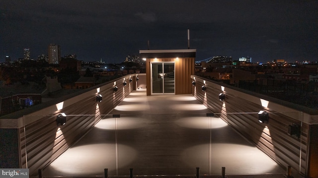 217 Tasker St, Philadelphia, PA 19148 - balcony at twilight with a view of city lights