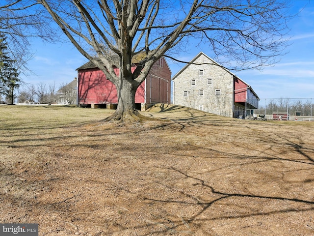 exterior space with an outdoor structure