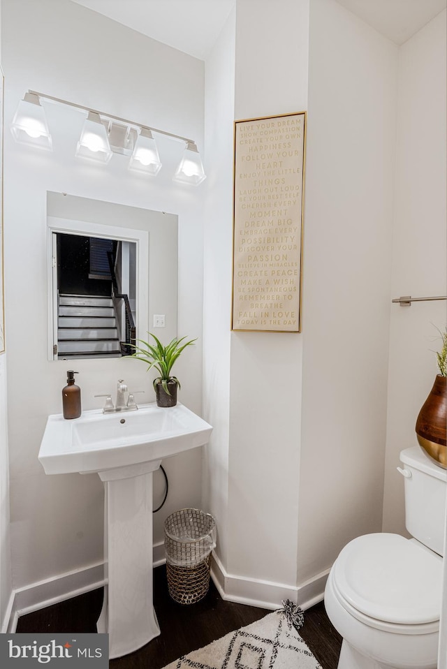 1603 Trotter St, Frederick, MD 21702 - bathroom featuring wood finished floors and toilet