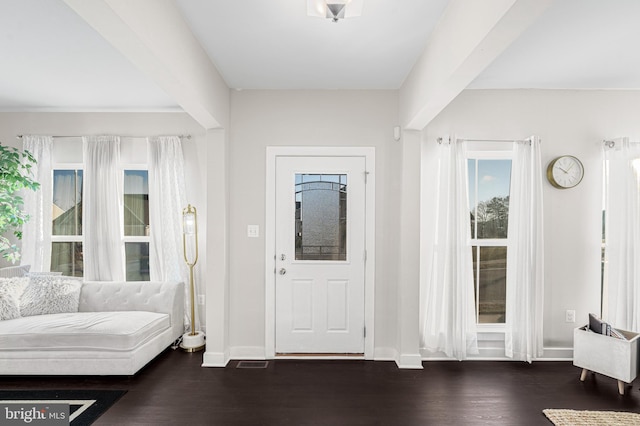 1603 Trotter St, Frederick, MD 21702 - foyer entrance with baseboards and dark wood-style flooring