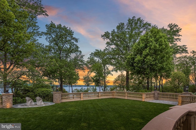 938 Old County Rd, Severna Park, MD 21146 - view of yard with a water view and fence