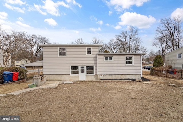 view of rear view of property