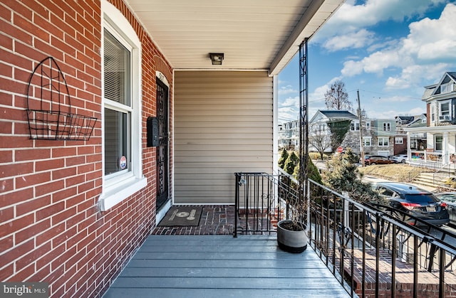 balcony with covered porch