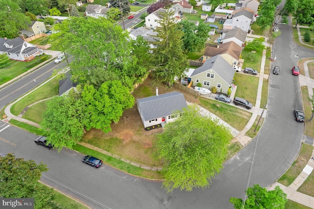 aerial view of residential area