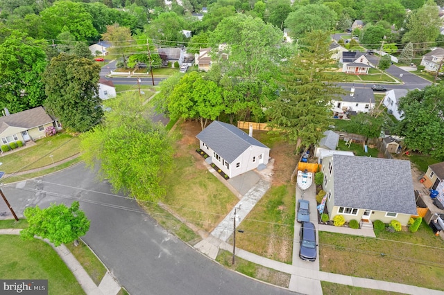aerial perspective of suburban area