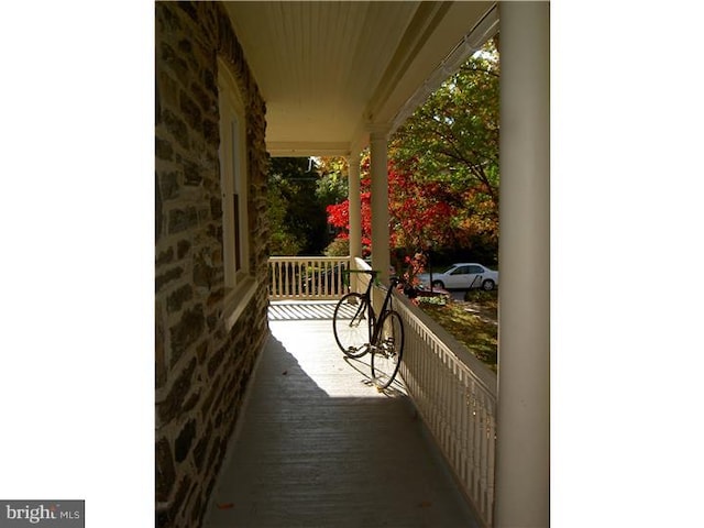 balcony with covered porch