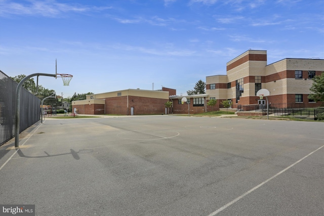 view of basketball court