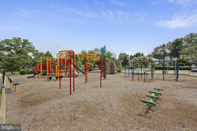 view of jungle gym