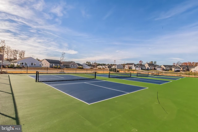 view of tennis court