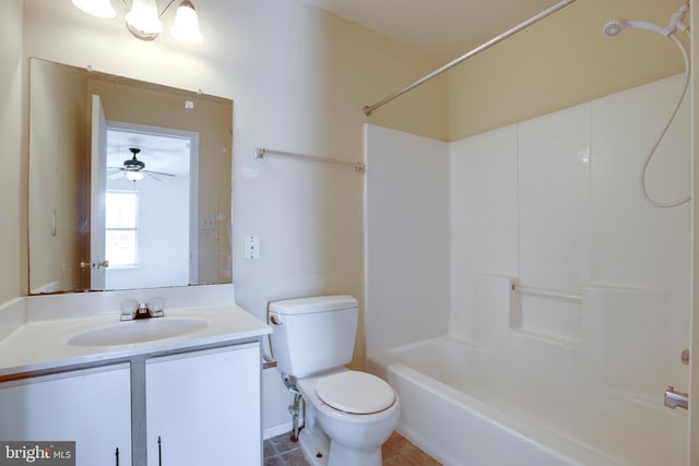 40 Smokewood Ct Unit 200, Stafford, VA 22554 - full bath featuring  shower combination, vanity, toilet, and tile patterned floors