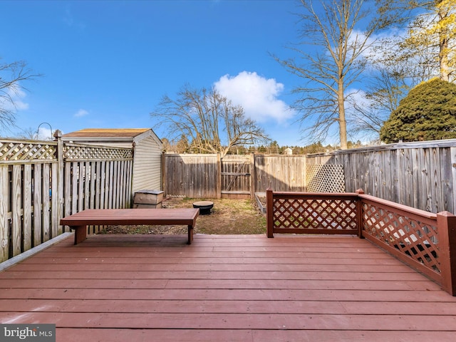 view of deck