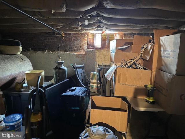 view of storage room