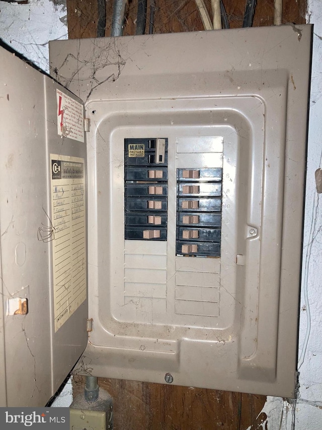 utility room featuring electric panel