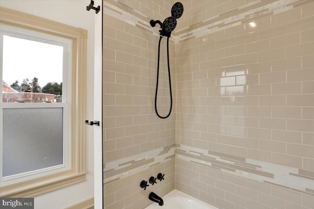 bathroom with shower / bathing tub combination