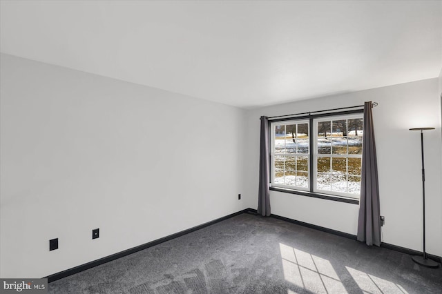 view of carpeted empty room