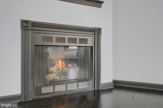 interior details with wood-type flooring