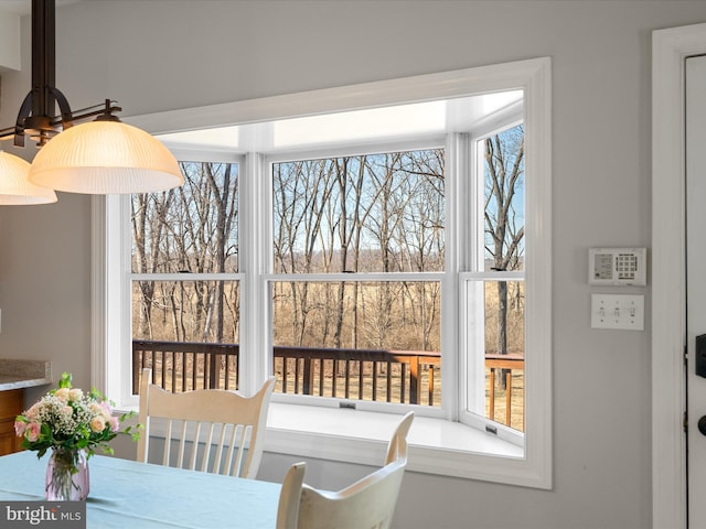 view of dining room