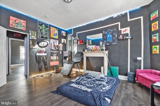 interior space featuring wood-type flooring