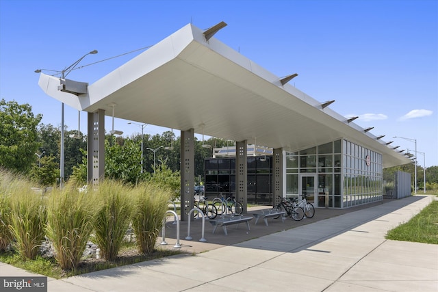 view of patio / terrace with mail area