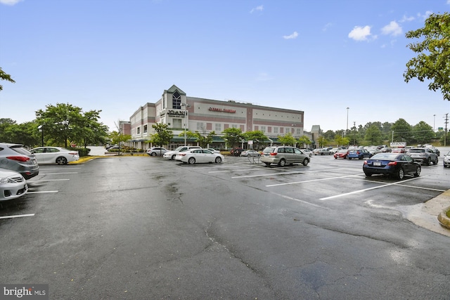 view of uncovered parking lot