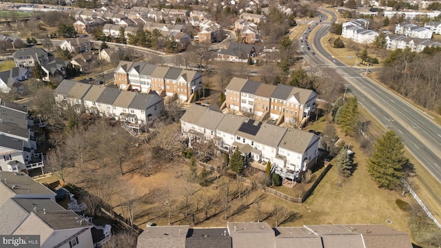 birds eye view of property featuring a residential view