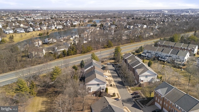 drone / aerial view featuring a residential view