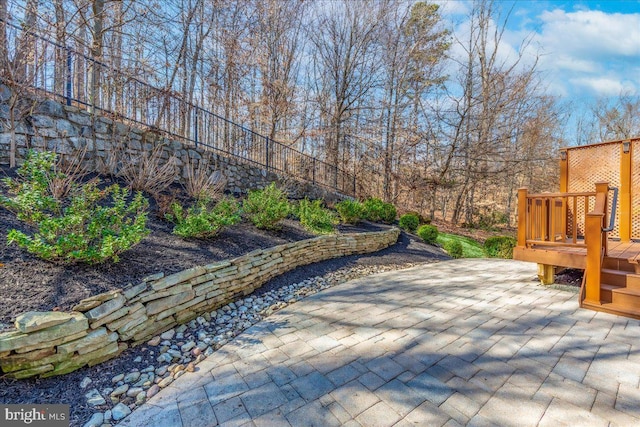 view of community featuring a patio area