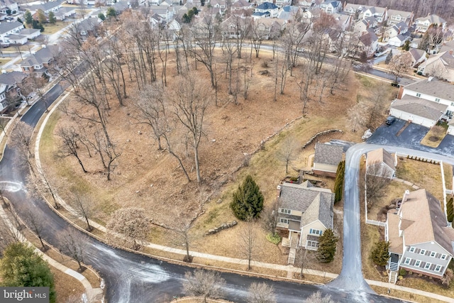 bird's eye view with a residential view