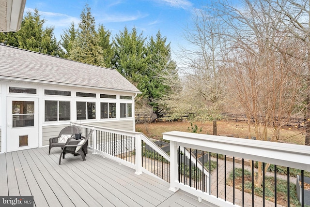 9801 Alydar Ct, Nokesville, VA 20181 - deck with a sunroom