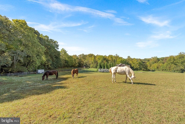 9801 Alydar Ct, Nokesville, VA 20181 - surrounding community featuring a rural view, a lawn, a wooded view, and an enclosed area