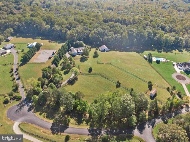 9801 Alydar Ct, Nokesville, VA 20181 - birds eye view of property with a rural view and a forest view