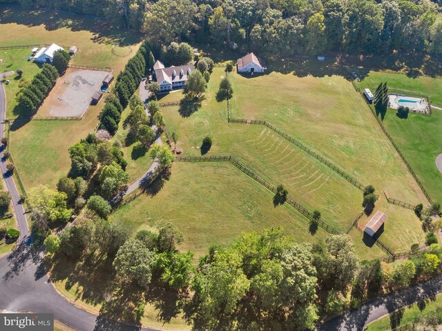 9801 Alydar Ct, Nokesville, VA 20181 - bird's eye view featuring a rural view