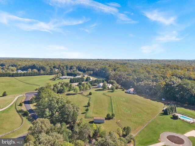 9801 Alydar Ct, Nokesville, VA 20181 - drone / aerial view featuring a rural view and a wooded view