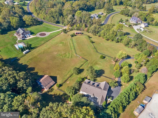 9801 Alydar Ct, Nokesville, VA 20181 - birds eye view of property featuring a rural view