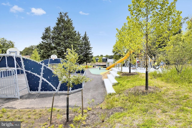 view of property's community featuring community basketball court