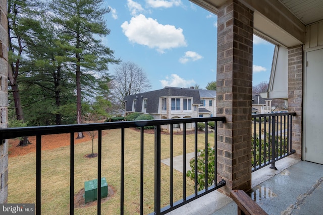 view of balcony