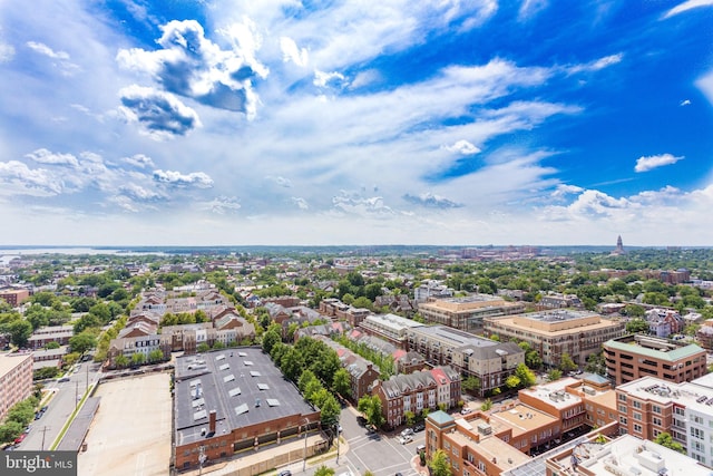 birds eye view of property featuring a view of city