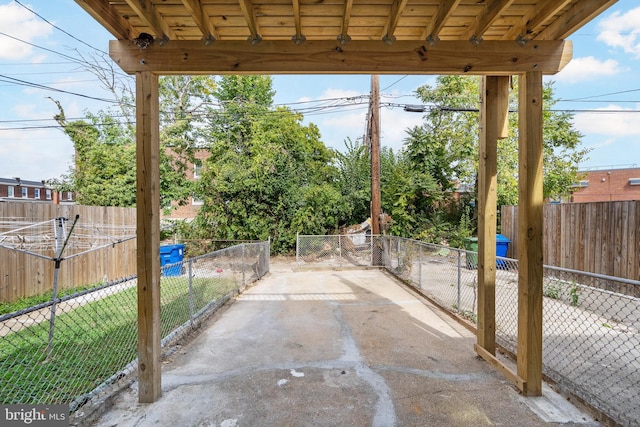 view of patio / terrace with a fenced backyard