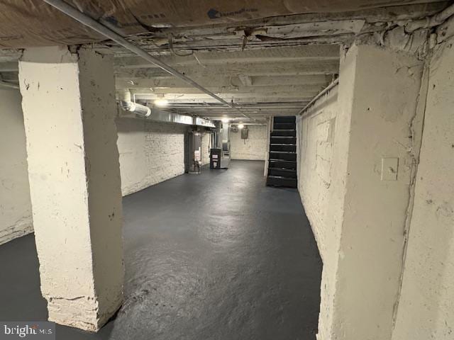 view of basement