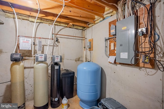 utility room with electric panel